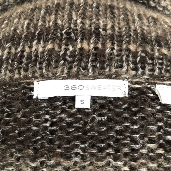 Brown Tan Draped Cardigan Sweater - Picture 5 of 6